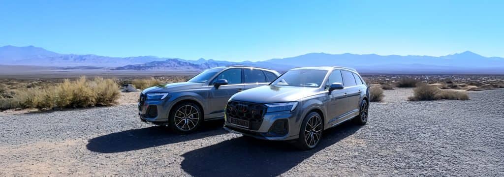 Audi Q7 in einer Felslandschaft